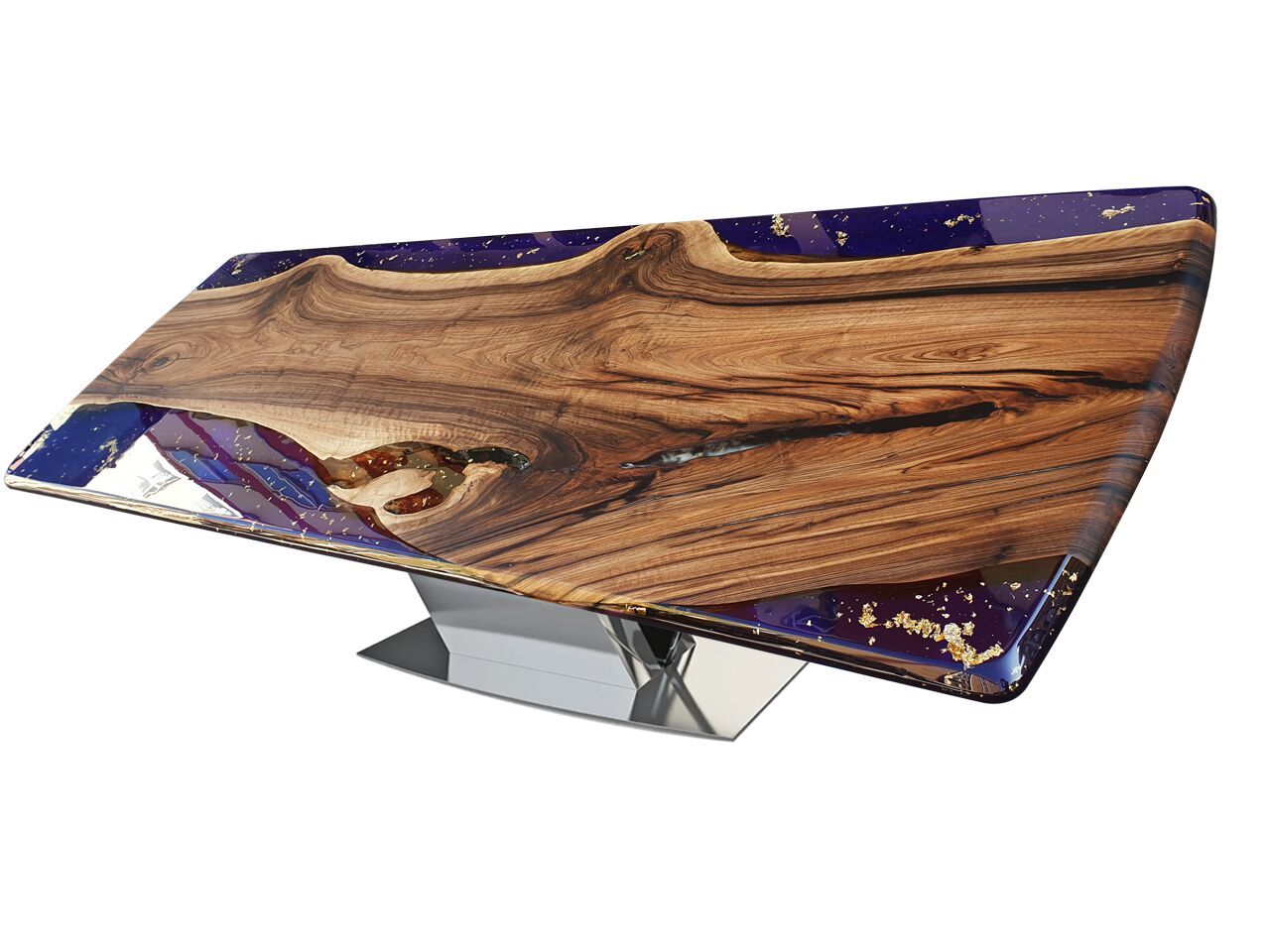 Прямоугольный стол из орехового дерева и смолы Legnor LEG2408750 ARCH-00035490 - Вид №4