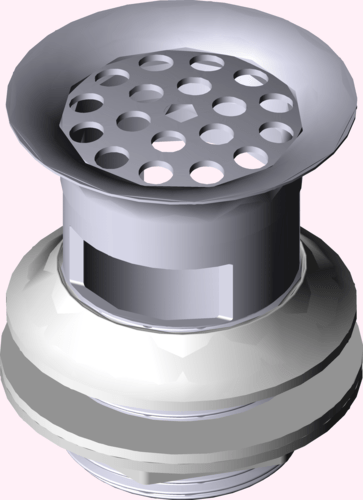 Канализационная арматура  Сифоны для умывальников и биде  Сифоны и выпуски для умывальников  Универсальные и донные клапаны VIEGA 116 637 Модель 5226.1 Santreyd  - Вид №5