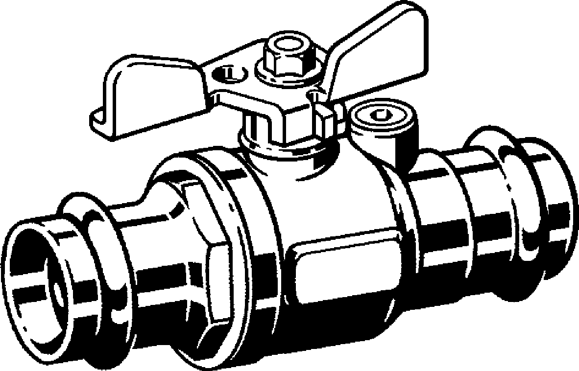 Viega Газовый шаровой кран Profipress G 2671 (587451) 587 451 - Вид №1