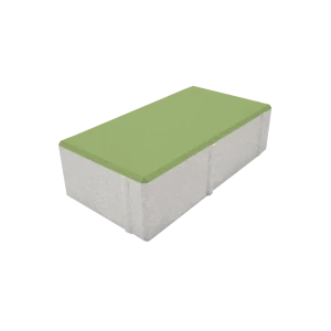 Плитка тротуарная Призма двухслойная 200x100x60 мм зеленый 82907316 STLM-2189295