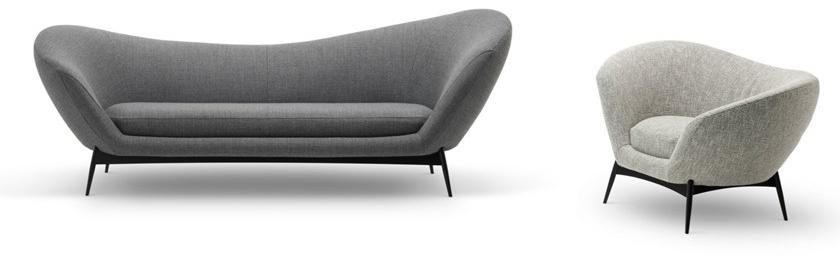 Saba Italia Кресло из ткани с подлокотниками Oltremare sun-id-1453288 - Вид №2