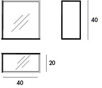 Sovet italia Квадратное настенное зеркало с полкой Helia sun-id-1422689 - Вид №2