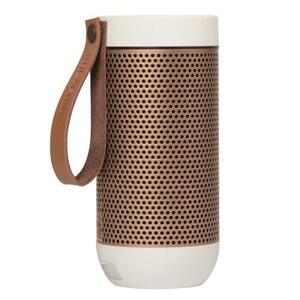 Колонка беспроводная с ремешком aFUNK, белая с бронзой