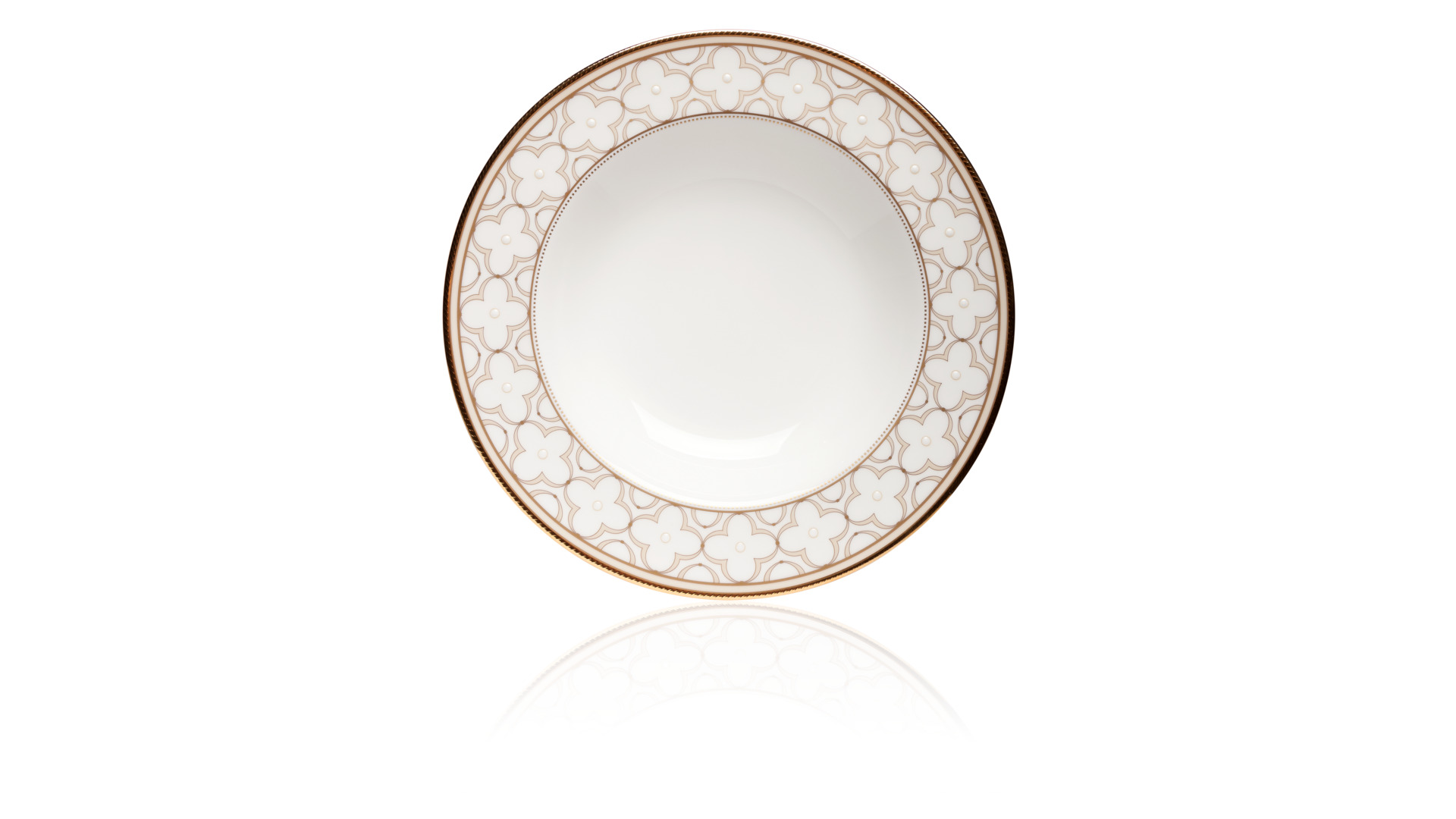 10647525 Noritake Сервиз столовый Noritake "Трефолио,золотой кант" на 6 персон 25 предметов Фарфор костяной  - Вид №4