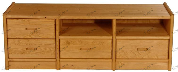 Dyrlund Деревянная тумба под ТВ с ящиками sun-id-1463258