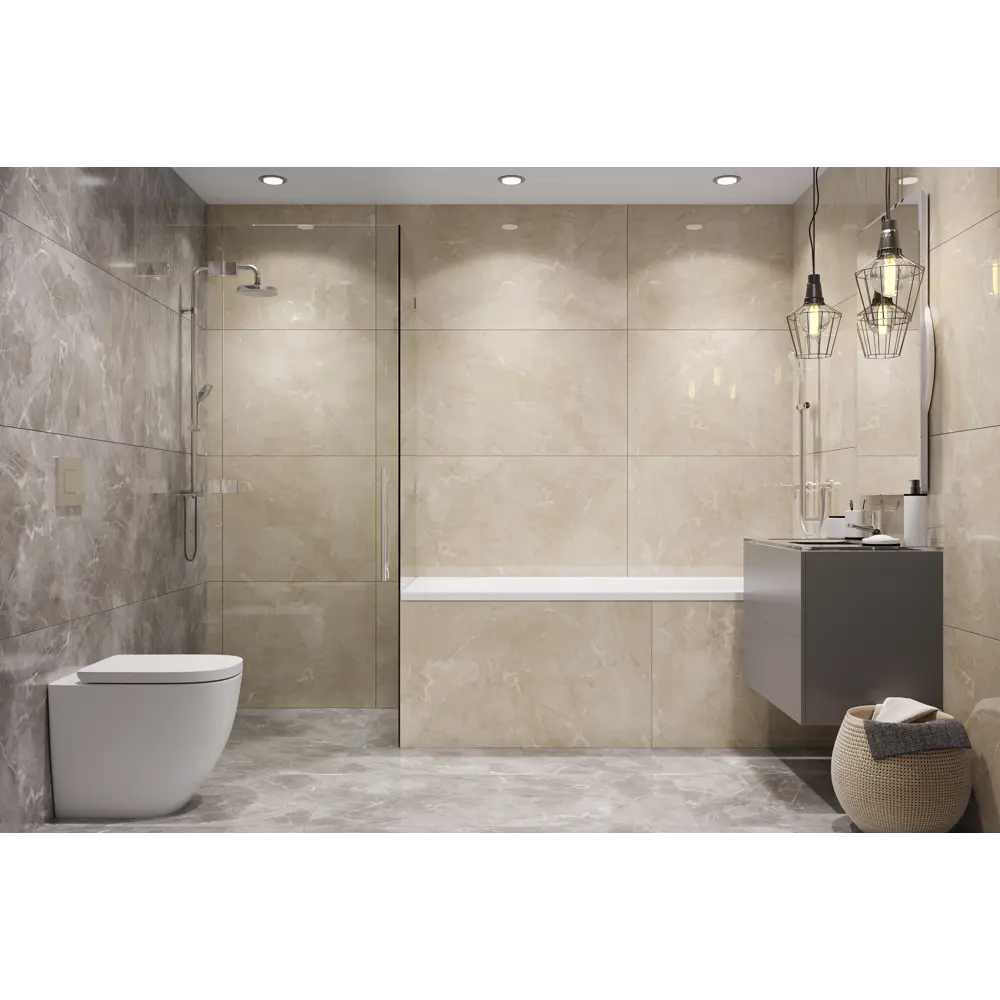 Керамогранит Grasaro Softmarble 120x60 см 1.44 м² лаппатированный цвет бежевый STLM-2062899 - Вид №4