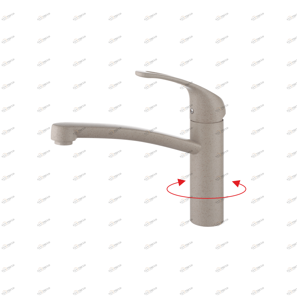 GZ 16024B Смеситель для кухни однорычажный Ganzer Бежевый Ganzer Германия 13979