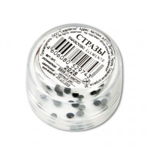 2028 SS08 Страз клеевой цветн. 2.4 мм кристалл в тубе черный (jet) Сваровски