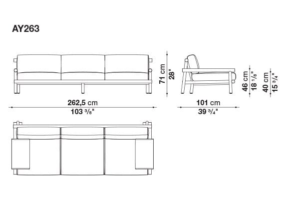 Ткань сад диван B&B Italia Outdoor Ayana ARCH-00108586 - Вид №9