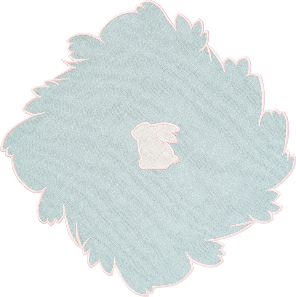 10677591 Truffle Bee Набор плейсматов Truffle Bee Easter Bunny Linen little 46х46см, 2шт, тиффани-розовый, лен Ткань 