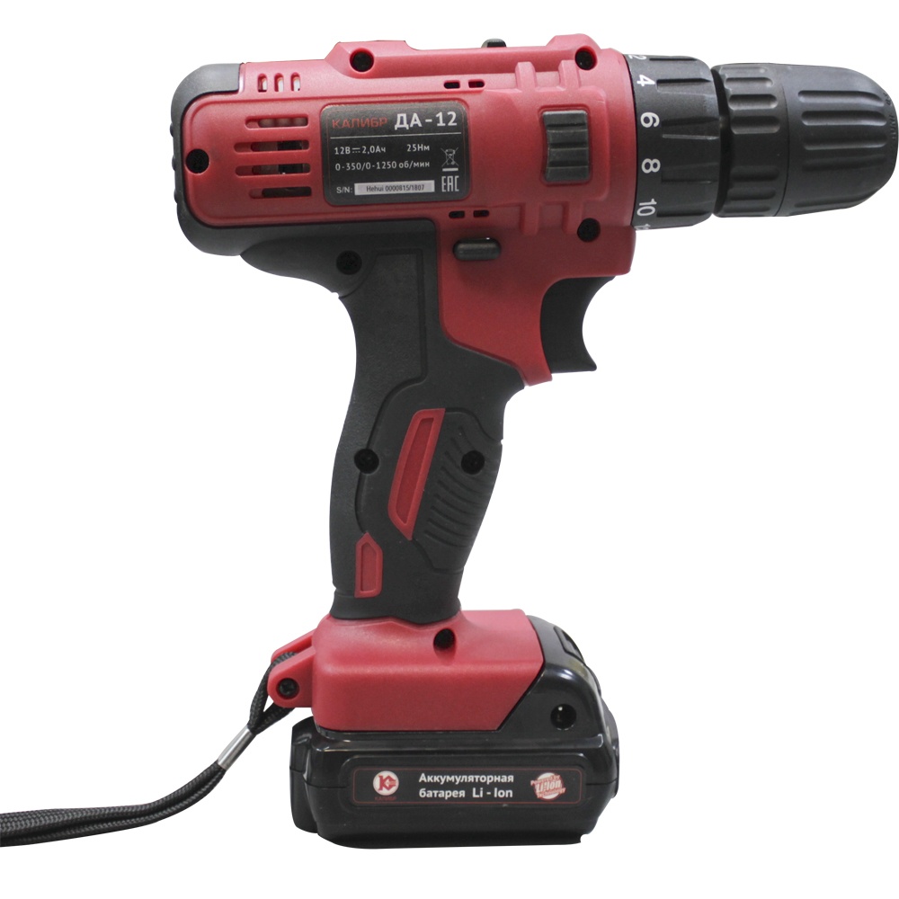 70732 Калибр Аккумуляторная дрель (Li-Ion) ДА-12  - Вид №1