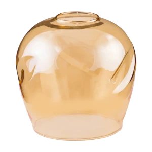 Плафон для люстры Nina Glass Ладера E27 мятый стеклянный цвет янтарный