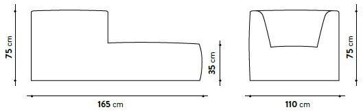 GART Садовый лежак из ткани Puffone sun-id-1387931 - Вид №3