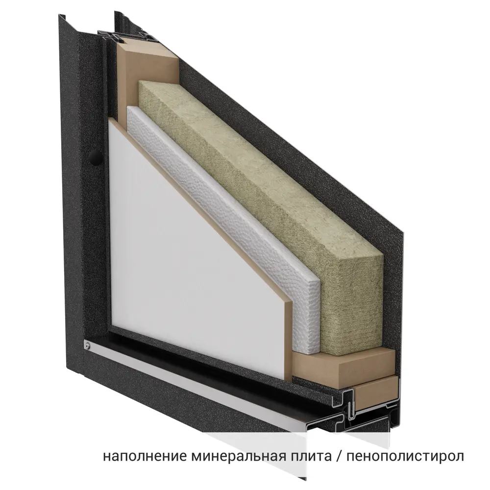 Дверь входная металлическая Грата 950 мм левая цвет скай белый TOREX STLM-2152130 - Вид №13