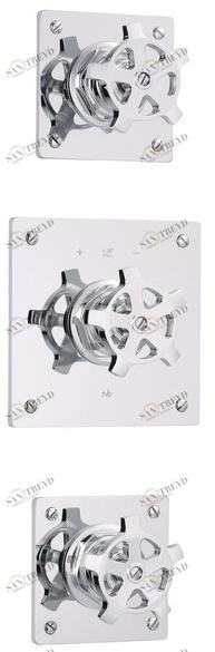 rvb Смеситель для душа на 3 отверстия с раздельными розетками Flamant factory 1960.--.94