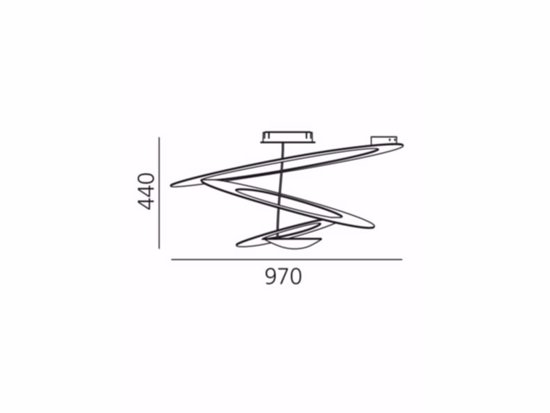 Алюминиевый потолочный светильник с порошковым покрытием Artemide Pirce ARCH-00118771 - Вид №8