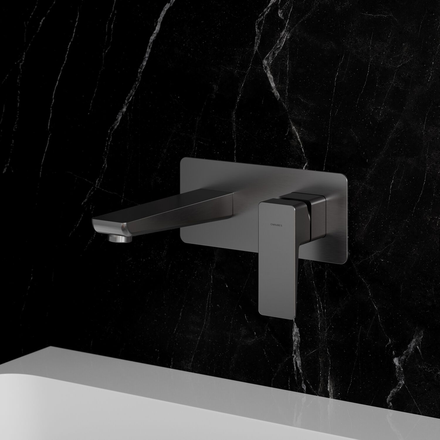 Настенный смеситель для раковины с пластиной OMNIRES PARMA PM7415 ARCH-00050938 - Вид №9