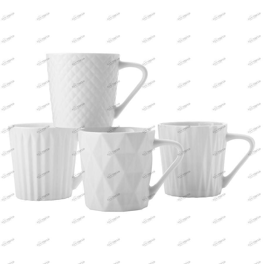 Набор из четырех кружек «Грани» в подарочной упаковке Maxwell & Williams MW475DI0230