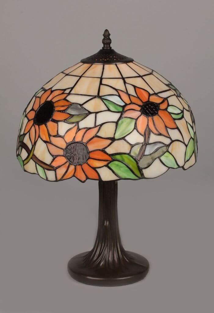 Настольная лампа Omnilux OML-80704-01 OMNILUX ВИТРАЖ 191079 Зеленый;красный;черный  - Вид №1