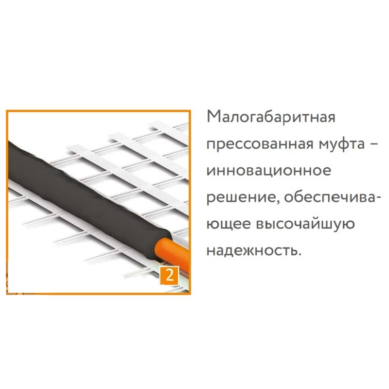 Мат греющий Теплолюкс ProfiMat ССТ 900 Вт (0,5 х 10 м) в комплекте с гофротрубкой 4305059016000008 - Вид №4