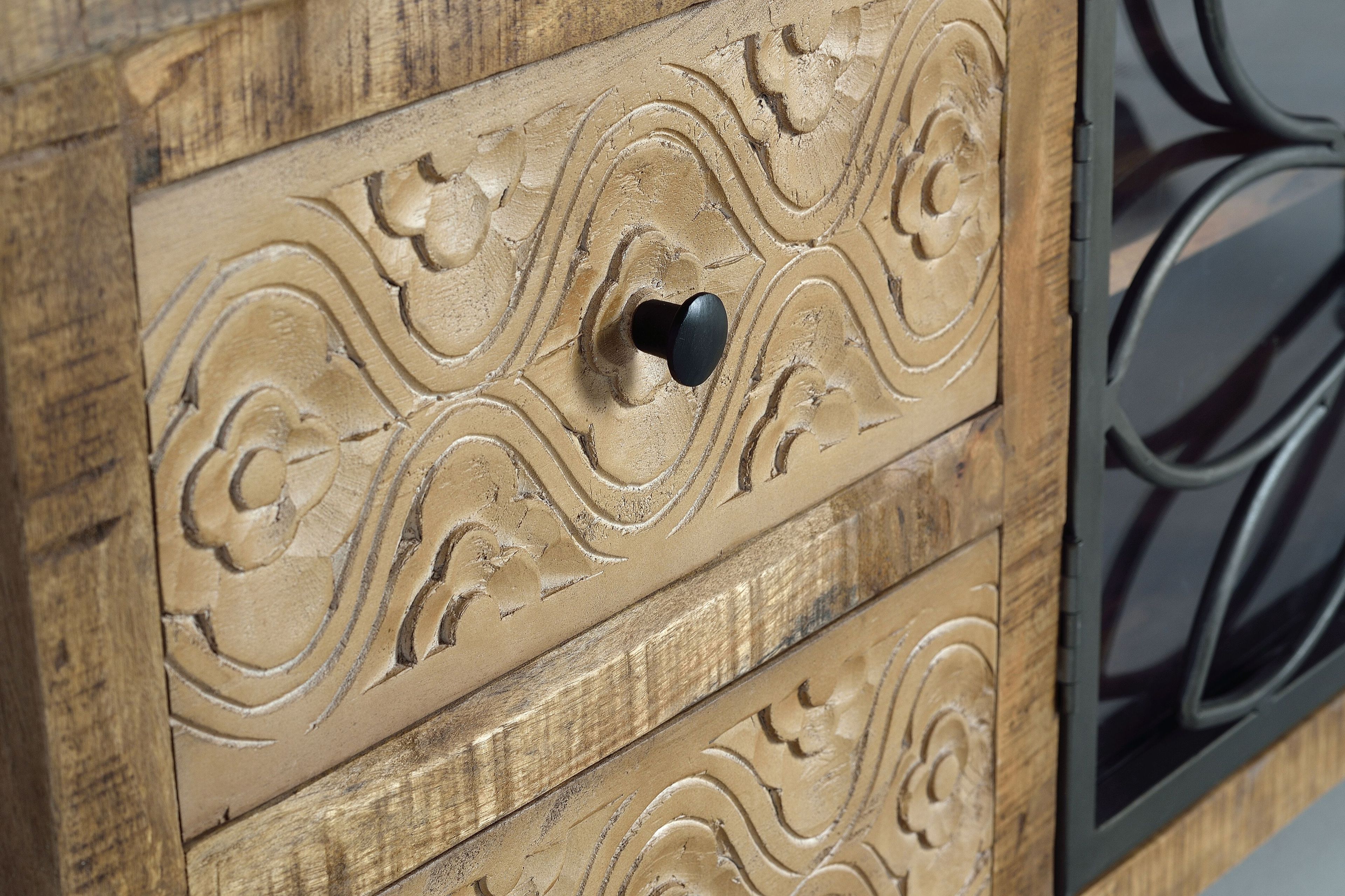 Шкаф для телевизора из манго с ящиками Giner y Colomer Broome ARCH-00148025 - Вид №3