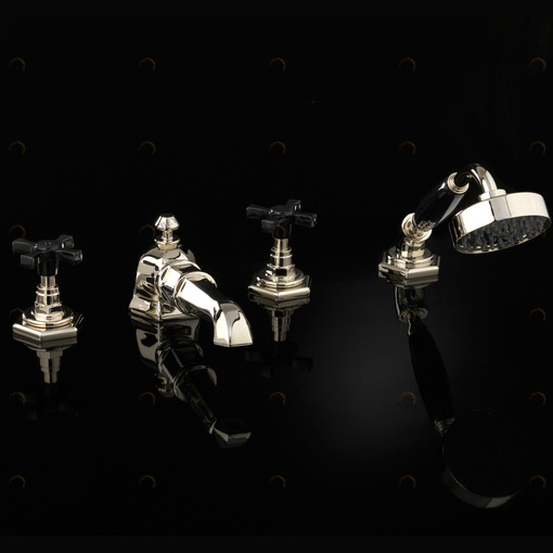 Смеситель на борт ванны ADJBCS48NK Devon Devon JUBILEE BLACK CROSS Devon&Devon