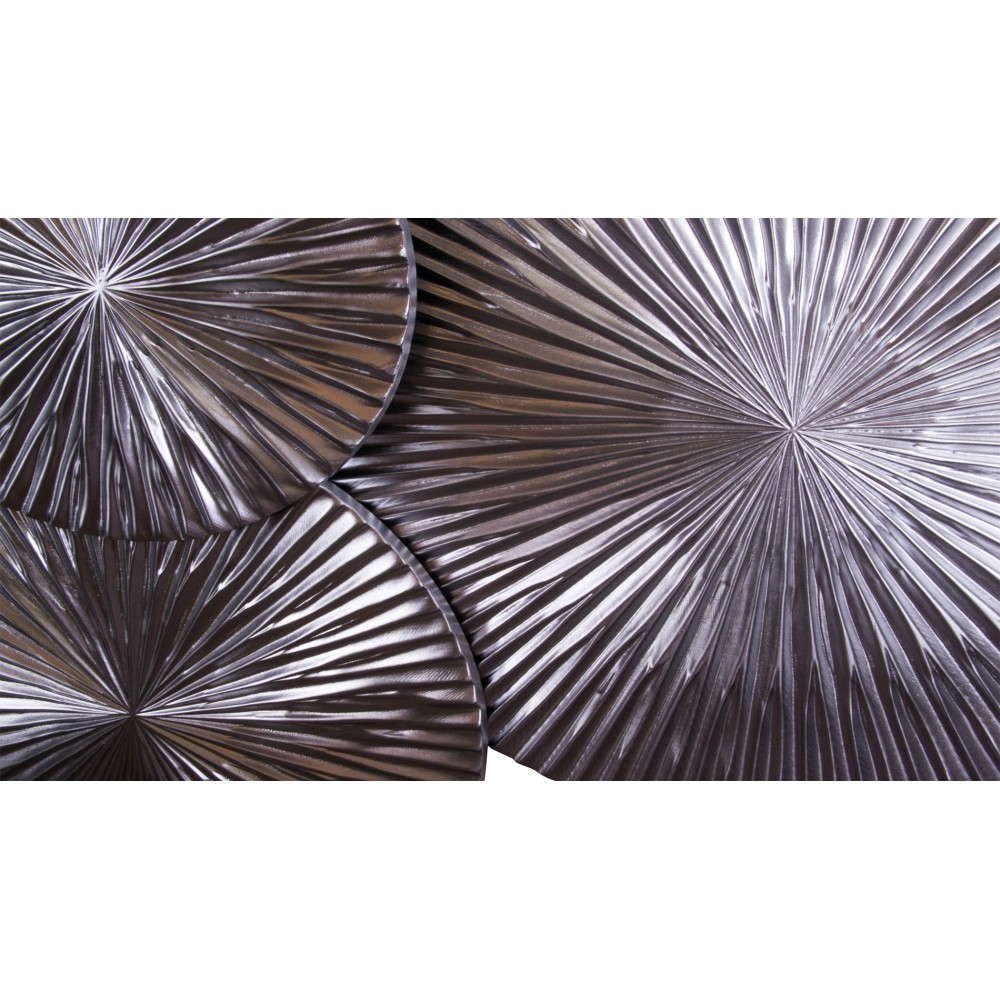 Панно на стену из дерева на inflow silver 130*85см. EVENHOME ДИЗАЙНЕРСКИЕ 129704 Серебряный  - Вид №1