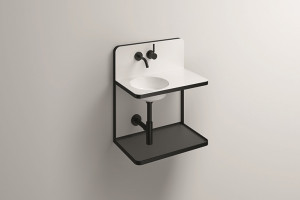 5266000000 Умывальник для ремонта, wp.s19.1r, белая, proshield, порошковая краска, матовый черный Alape серия S19 (Steel19)