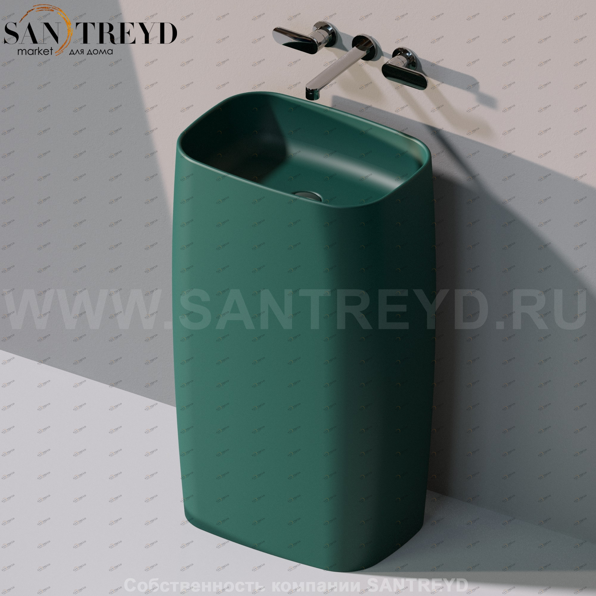 FG52P5020 Напольная раковина стоящая прямоугольная Ceramica Flaminia Flag