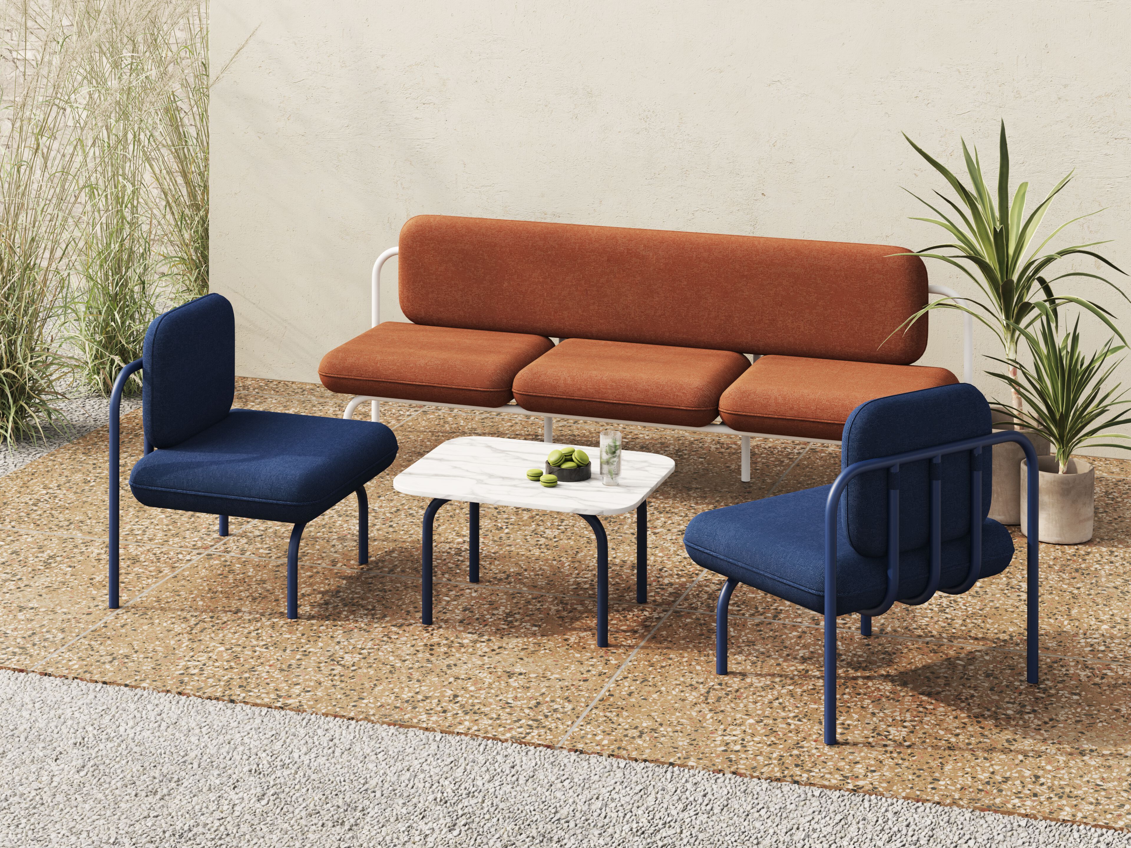 Рециркулированный пластиковый прямоугольный садовый журнальный столик Joyf Havn ARCH-00149037 - Вид №2