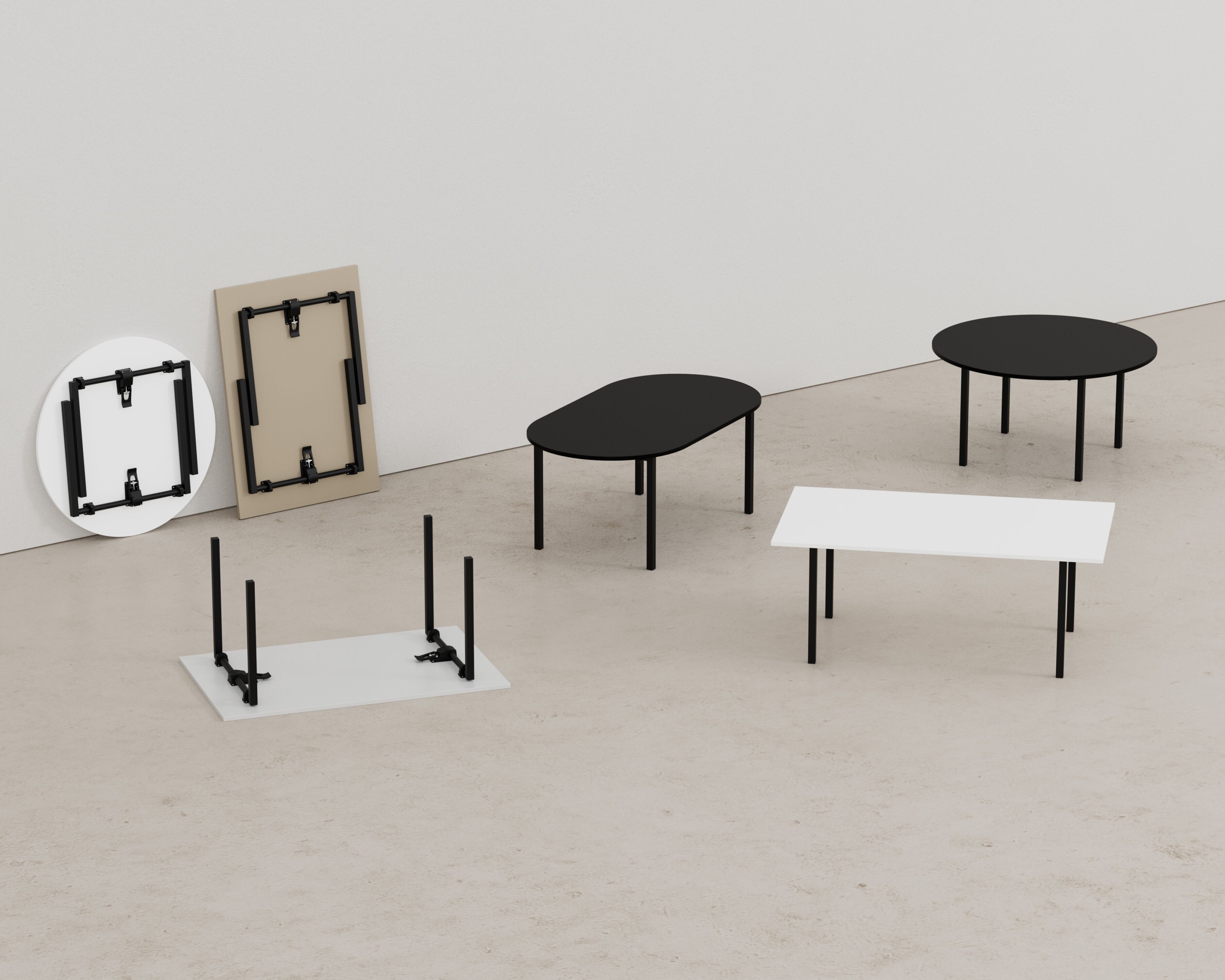 Прямоугольный стол из ДСП IBEBI тимьян ARCH-00027743 - Вид №5