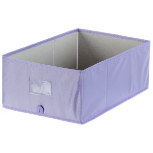 Короб для хранения без крышки Spaceo 27х16x44 см нетканый материал цвет фиолетовый