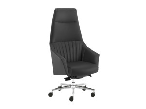 Офисное кресло руководителя с высокой спинкой