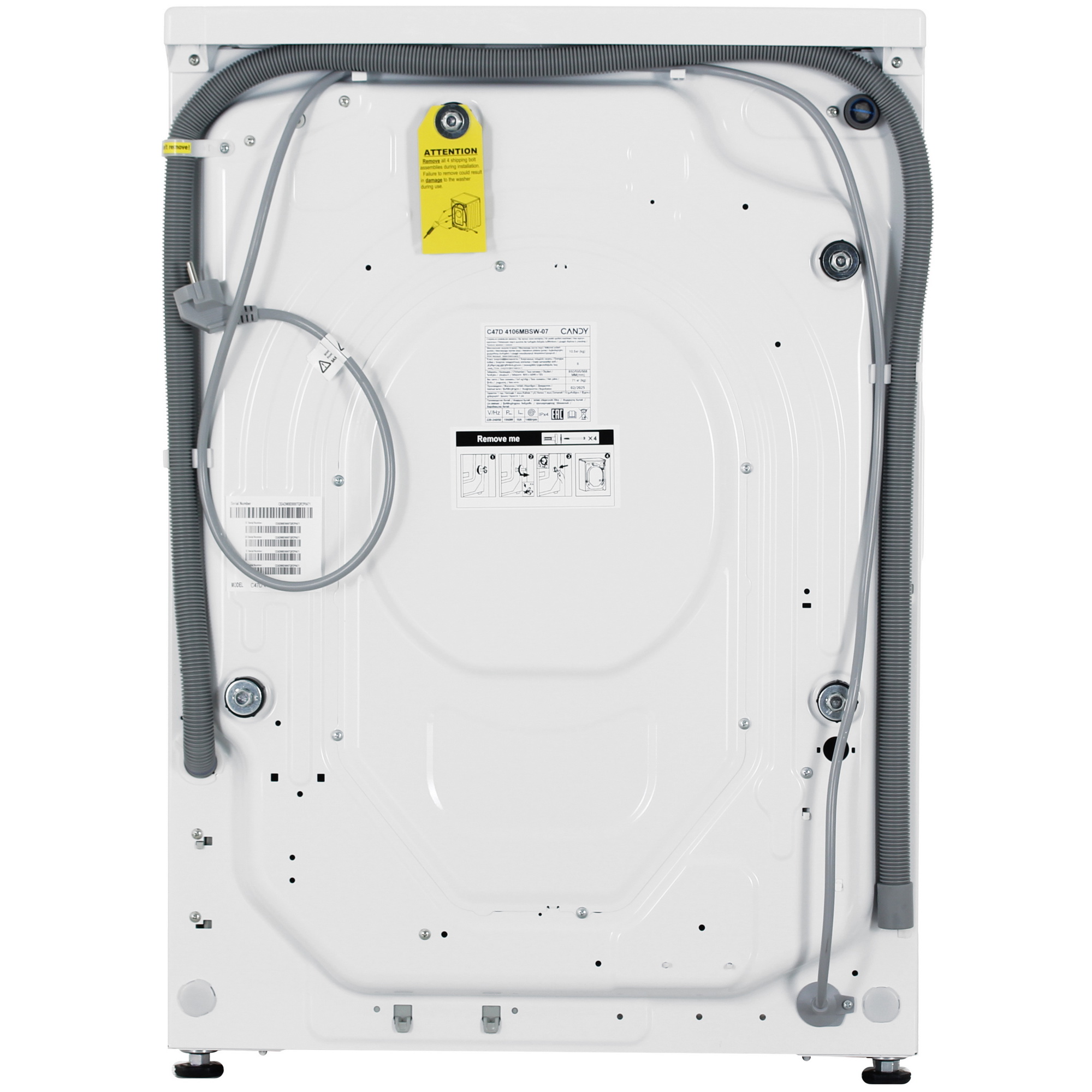 9290897 Стирально-сушильная машина Candy C47D 4106MBSW-07 белый STDN-0101365 - Вид №9