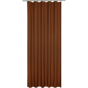 Штора на ленте Paris 160x280 см полиэстер однотон цвет терракотовый