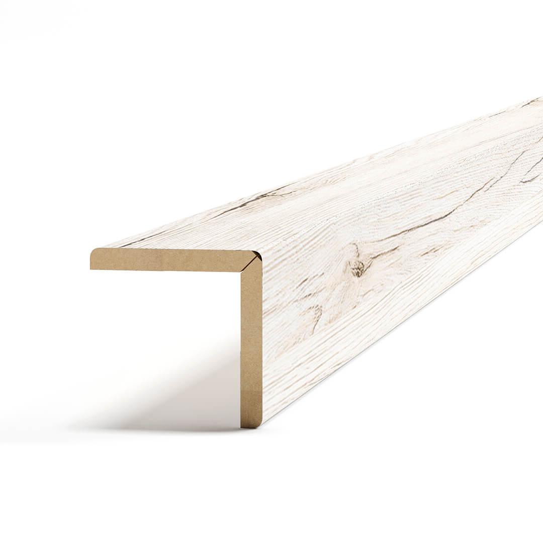 Угол универсальный МДФ STELLA 2700*24*24 Дуб Санремо Белый (10) Standart STSR-150