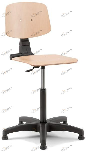 Linea Fabbrica Офисный стул с регулируемой высотой из бука Woody sun-id-1441694