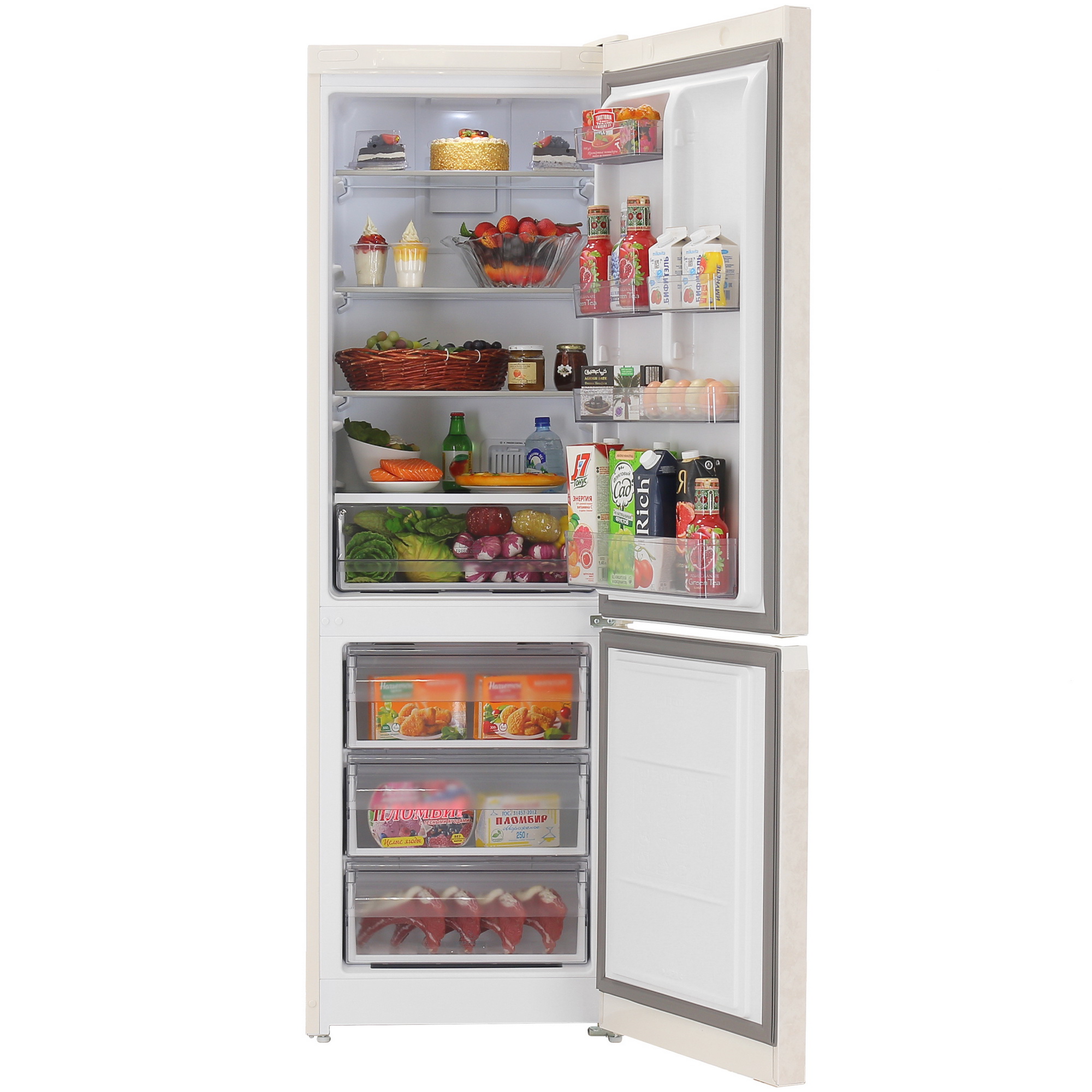 5449117 Холодильник с морозильником   Hotpoint HT 5180 AB бежевый STDN-0045357 - Вид №5