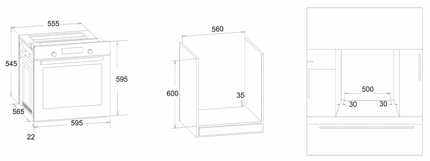 8189997 Электрический духовой шкаф Simfer B6EW56016 белый STDN-0036450 - Вид №9