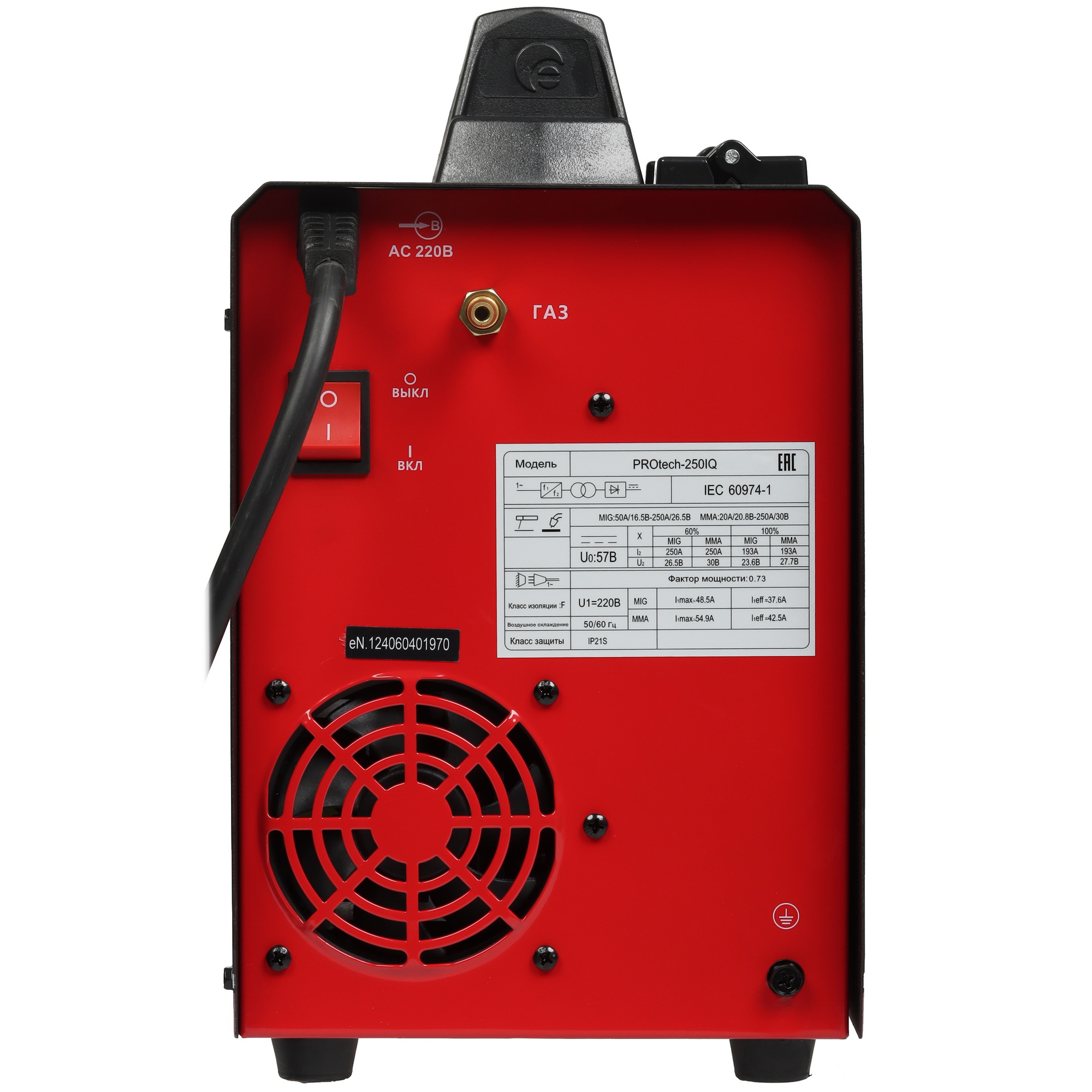 Сварочный аппарат Edon PROTech-250IQ 5625355 STDN-0127513 - Вид №5