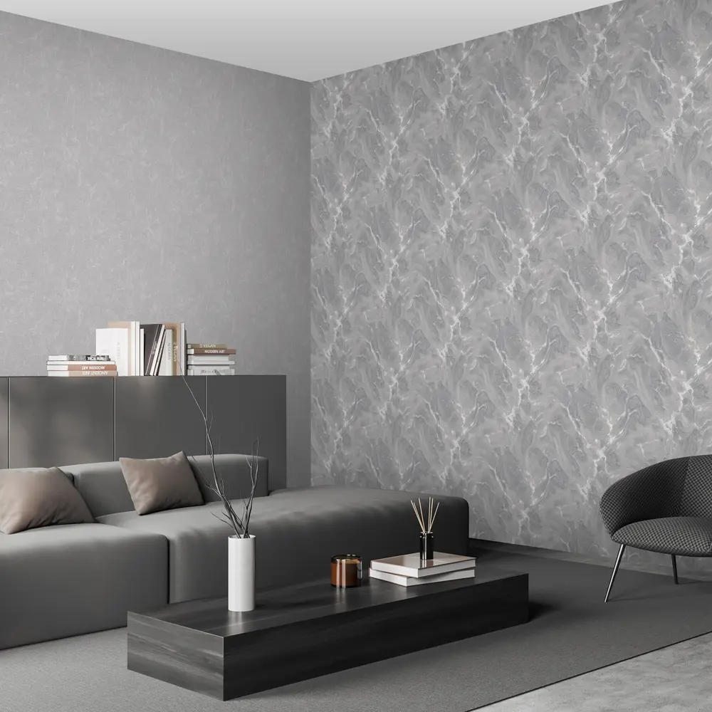 Обои флизелиновые Victoria Stenova Монте Луче серые 1.06 м VS587536 Монтелуче STLM-2007857 - Вид №1