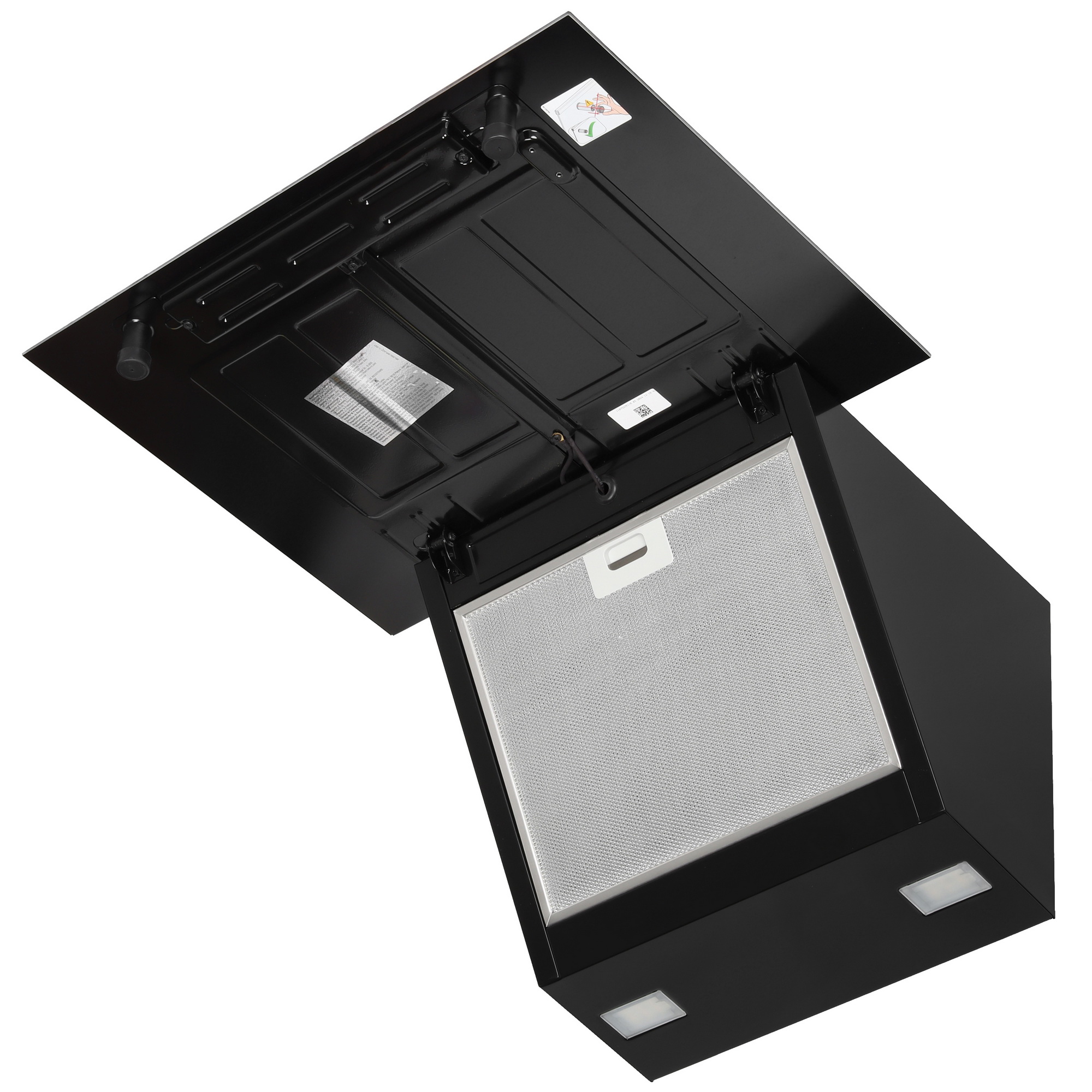 9006751 Вытяжка наклонная Hotpoint HPHV 62FLT BL черный/черный STDN-0020830 - Вид №2