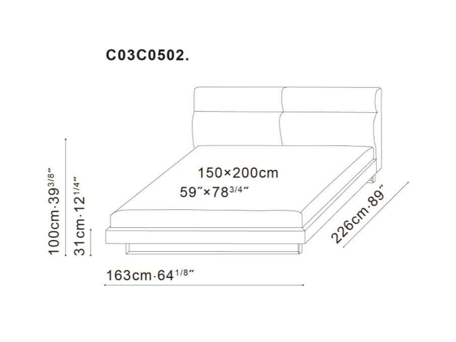 Кровать с мягким изголовьем CAMERICH Amor ARCH-00117780 - Вид №8