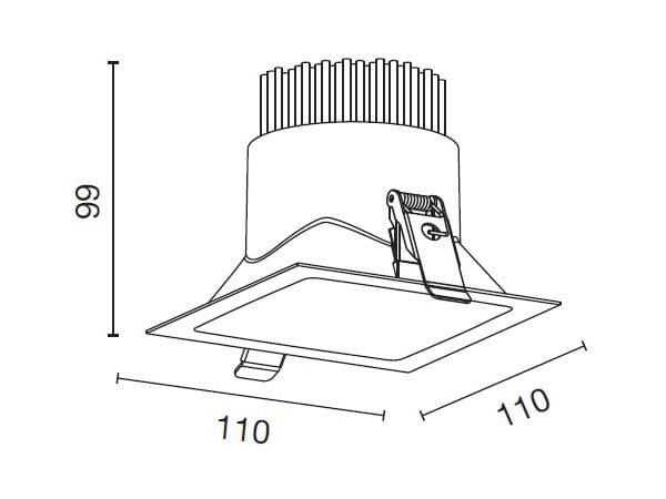 Круглый литой алюминиевый потолочный светильник WayPoint ALL ARCH-00057132 - Вид №2