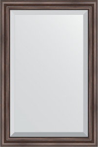 BY 1174 Зеркало с фацетом в багетной раме - палисандр 62 mm EVOFORM Exclusive