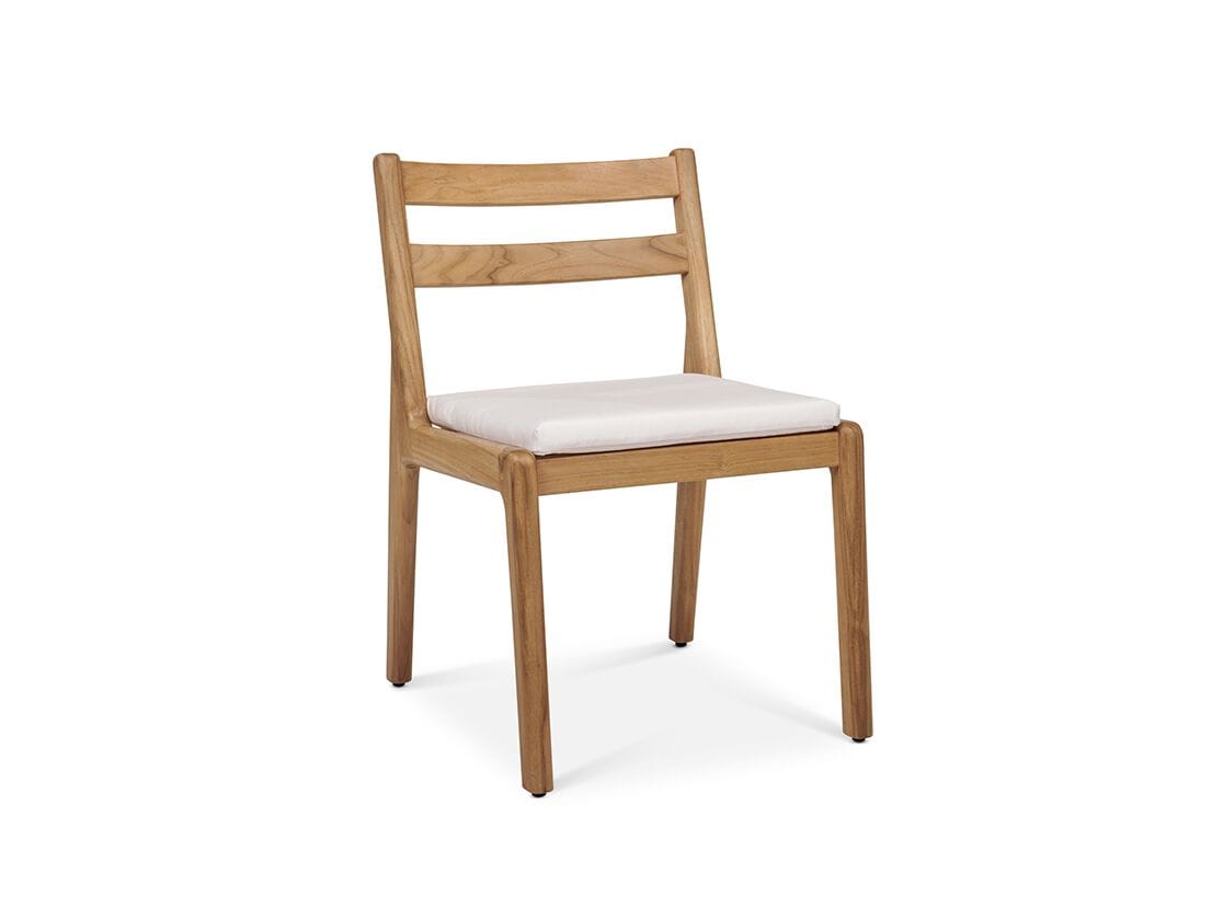 Стул из тикового дерева с мягким сиденьем Walters Laurel ARCH-00025326