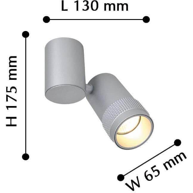 Спот потолочный светодиодный серебряный Kinescope 2454-1U FAVOURITE KINESCOPE 00-3948983 Серебро  - Вид №1