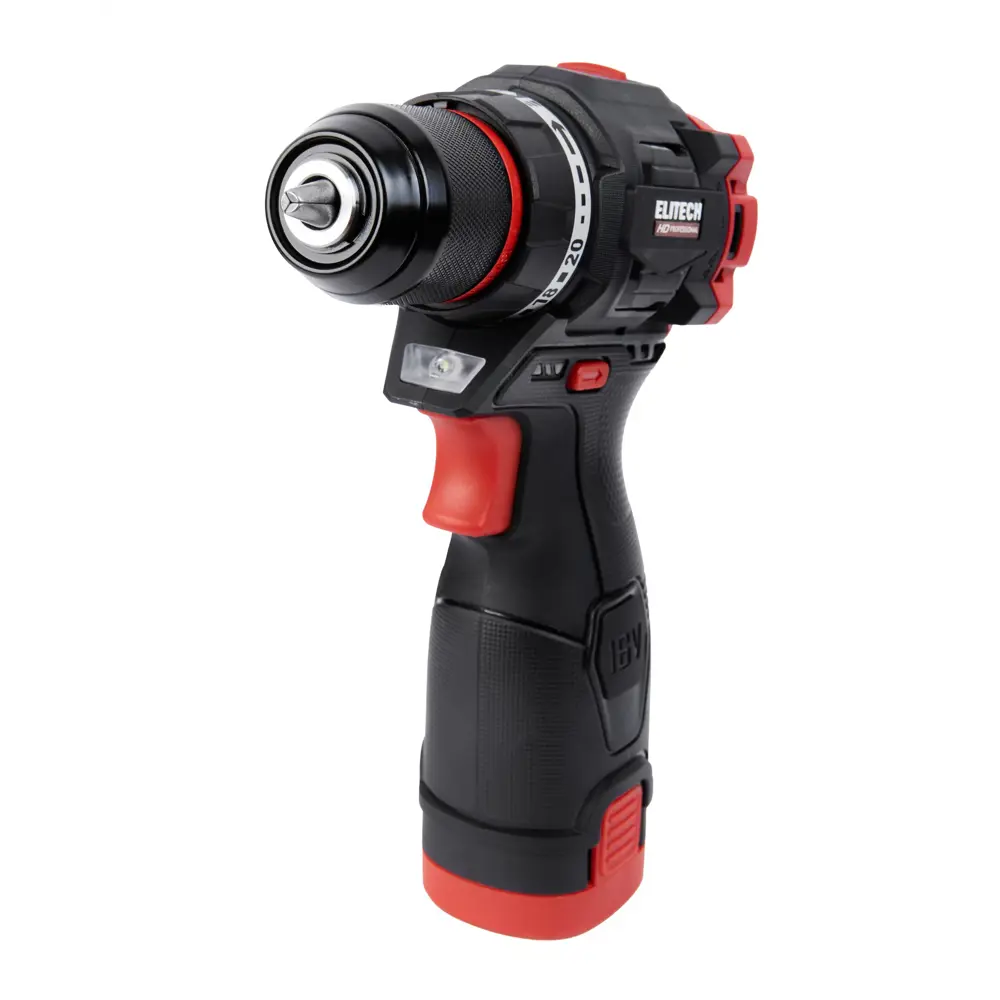 Аккумуляторная дрель-шуруповерт ELITECH HD CD 16L2 с двумя скоростями 89375681 STLM-1434635 - Вид №6