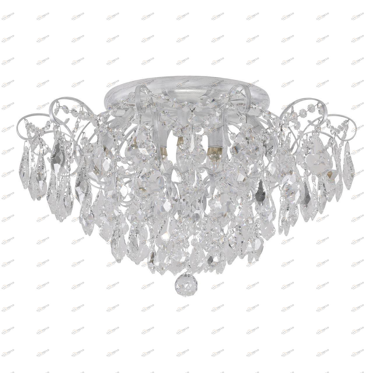 Потолочная люстра Favourite Pluvia 2448-6U FAVOURITE ДИЗАЙНЕРСКИЕ, PLUVIA 336761 Серебро;прозрачный 