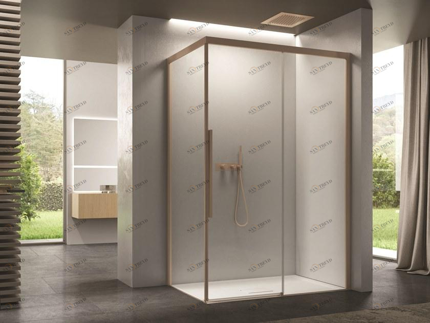 DISENIA Душевая кабина угловая стеклянная с раздвижной дверцей Space sun-id-1404418